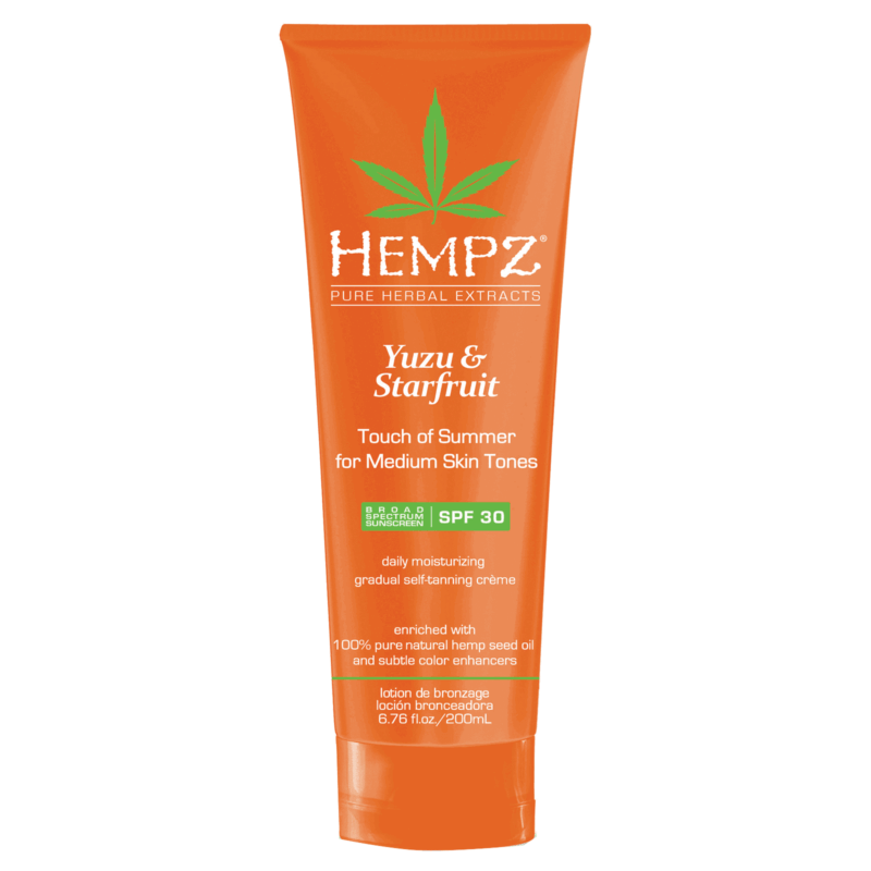 Hempz  Yuzu & Starfruit Touch of Summer Moisturizing Gradual Self-Tanning Crème with SPF 30  6.76 oz* UltraBeauty.shop