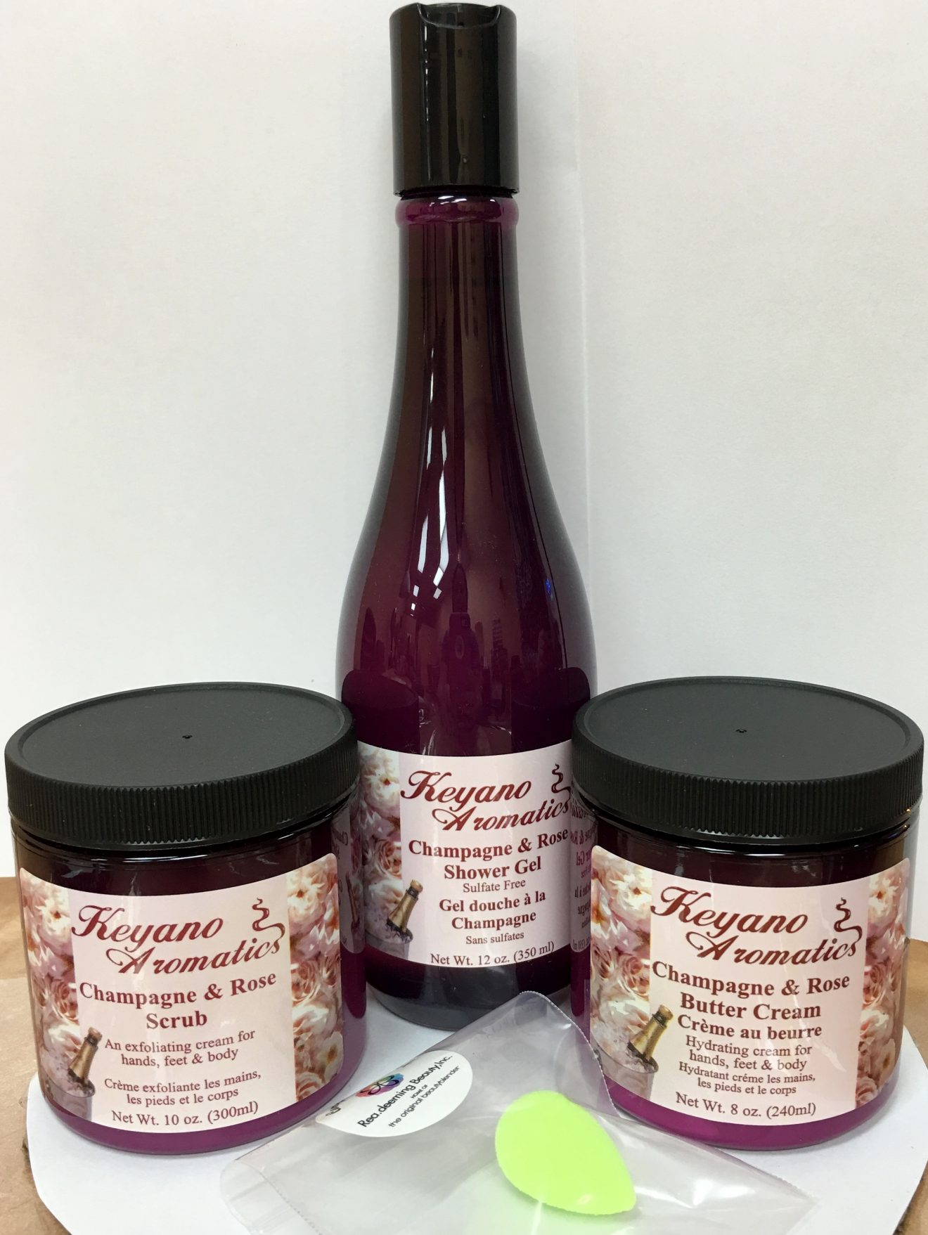Keyano Aromatics Champagne and Rose Body Care Kit Beauty Products UltraBeauty.shop Keyano Aromatics Champagne and Rose Body Care Kit UltraBeauty.shop