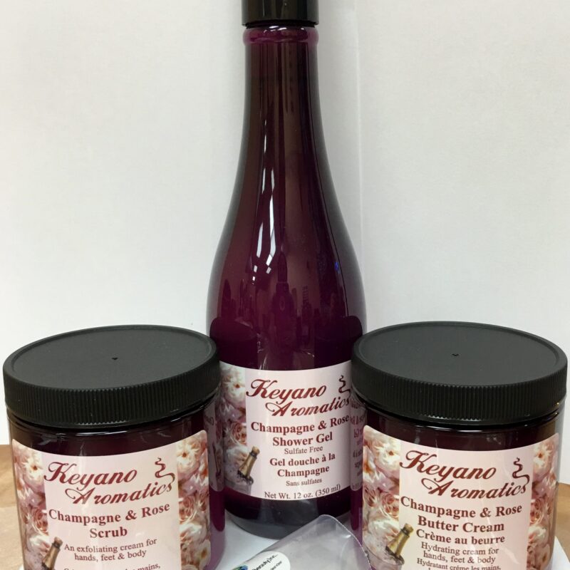 Keyano Aromatics Champagne and Rose Body Care Kit UltraBeauty.shop