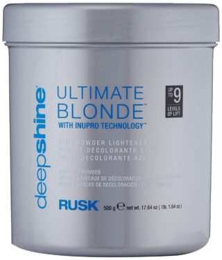 Rusk Deepshine Ultimate Blonde Blue Powder Lightener 17.64 Oz.