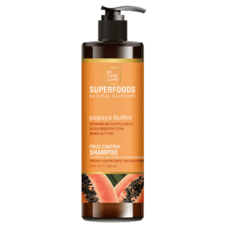 Be Care Love SuperFoods Papaya Frizz Control Shampoo, 12 Oz - Image 1