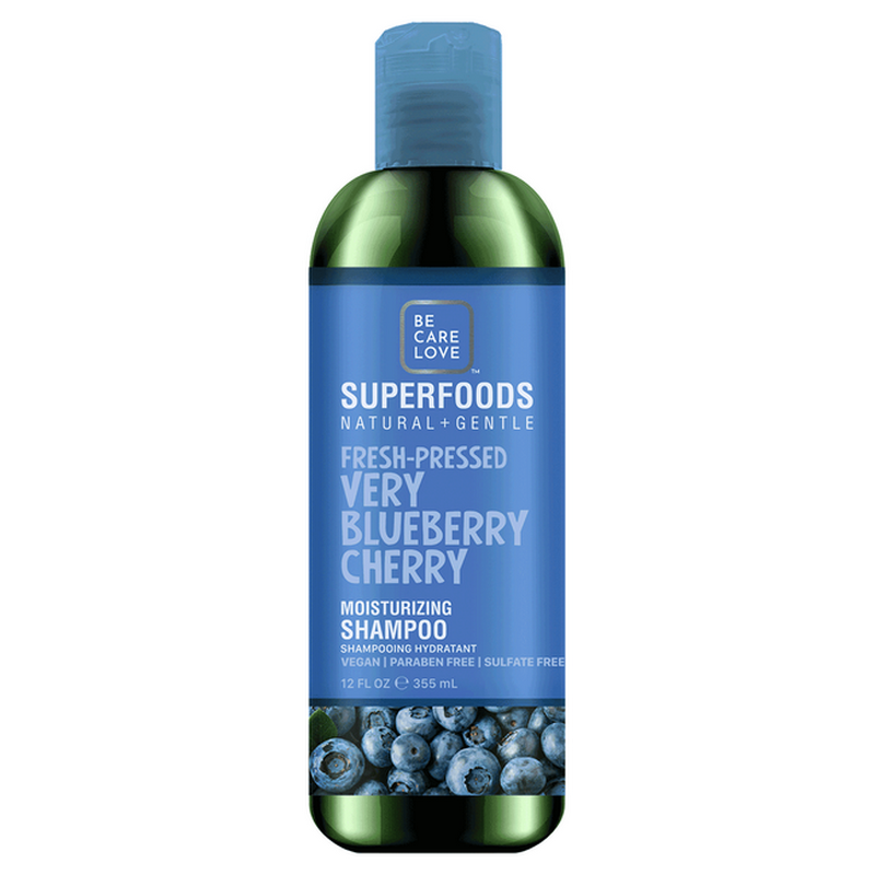 Be Care Love SuperFoods Fresh-Pressed Very Blueberry Cherry Moisturizing Shampoo, 12 Oz UltraBeauty.shop