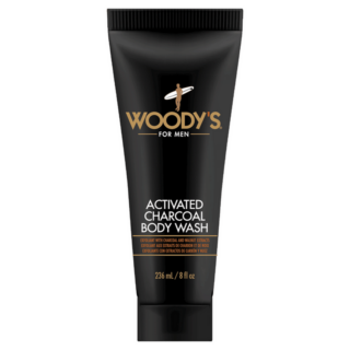 Woody's Activated Charcoal Body Wash, 8 Oz