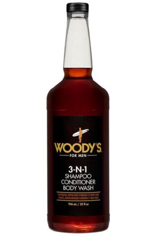 Woody's 3-in-1 Shampoo/Conditioner/Body Wash 32 Oz