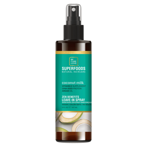 Be Care Love SuperFoods Coconut Milk Zen Benefits Leave-In Spray 5 Oz. - Image 1