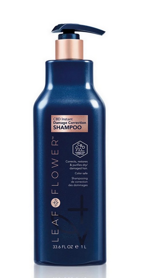 LEAF & FLOWER CBD Instant Damage Correction Shampoo 1 Liter UltraBeauty.shop