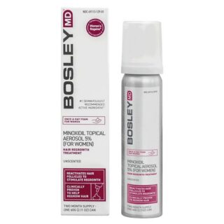 BosleyMD Women's Hair Regrowth Foam 2.11 Oz.