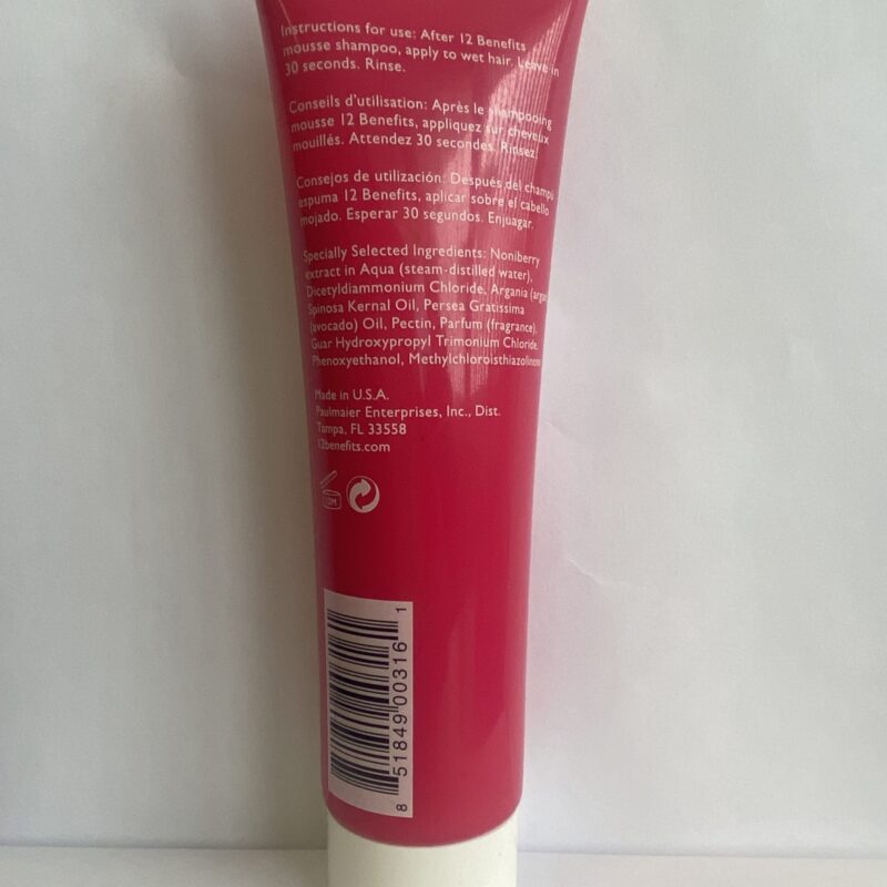 12 Benefits Conditional Love 30 Second Hair Moisturizer Treatment 5.07 Oz. - Image 2