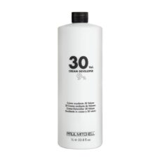 Paul Mitchell 30 Volume Cream Developer 33.8 Oz with free Salon Client Hair Cutting Cape - Image 1