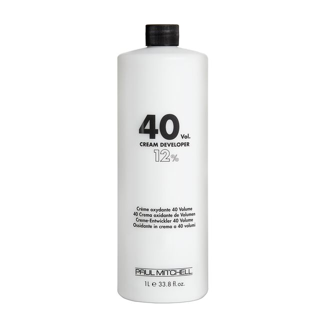 Paul Mitchell 40 Volume Cream Developer 33.8 Oz with free Salon Client Hair Cutting Cape UltraBeauty.shop