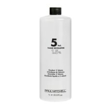 Paul Mitchell 5 Volume Clear Developer 33.8 Oz with free Salon Client Hair Cutting Cape - Image 1