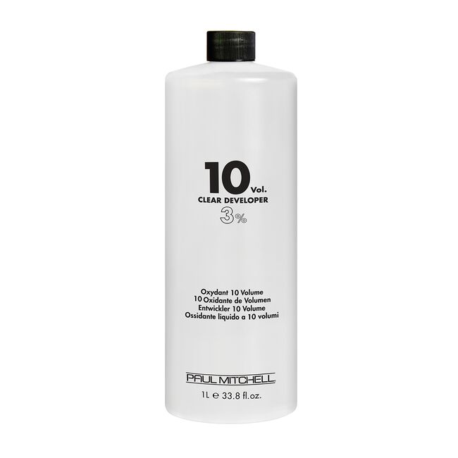 Paul Mitchell 10 Volume Clear Developer 33.8 Oz with free Salon Client Hair Cutting Cape UltraBeauty.shop
