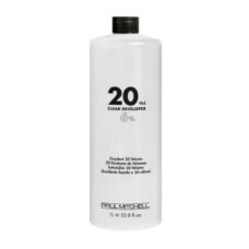 Paul Mitchell 20 Volume Clear Developer 33.8 Oz with free Salon Client Hair Cutting Cape - Image 1