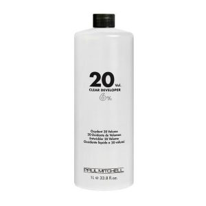 Paul Mitchell 20 Volume Clear Developer 33.8 Oz with free Salon Client Hair Cutting Cape UltraBeauty.shop