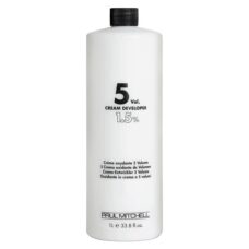 Paul Mitchell 5 Volume Cream Developer 33.8 Oz with free Salon Client Hair Cutting Cape - Image 1