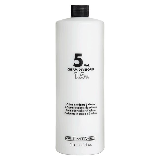 Paul Mitchell 5 Volume Cream Developer 33.8 Oz with free Salon Client Hair Cutting Cape UltraBeauty.shop