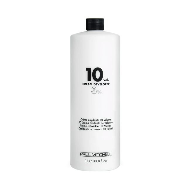 Paul Mitchell 10 Volume Cream Developer 33.8 Oz with free Salon Client Hair Cutting Cape UltraBeauty.shop