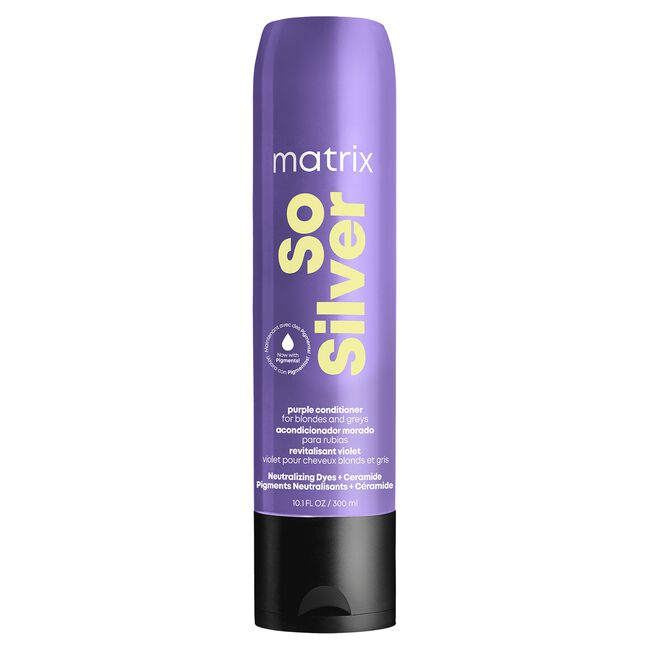 Matrix So Silver Purple Pigmented Conditioner for Blondes & Greys 10.1 Oz. Beauty Products UltraBeauty.shop Matrix So Silver Purple Pigmented Conditioner for Blondes & Greys 10.1 Oz. UltraBeauty.shop