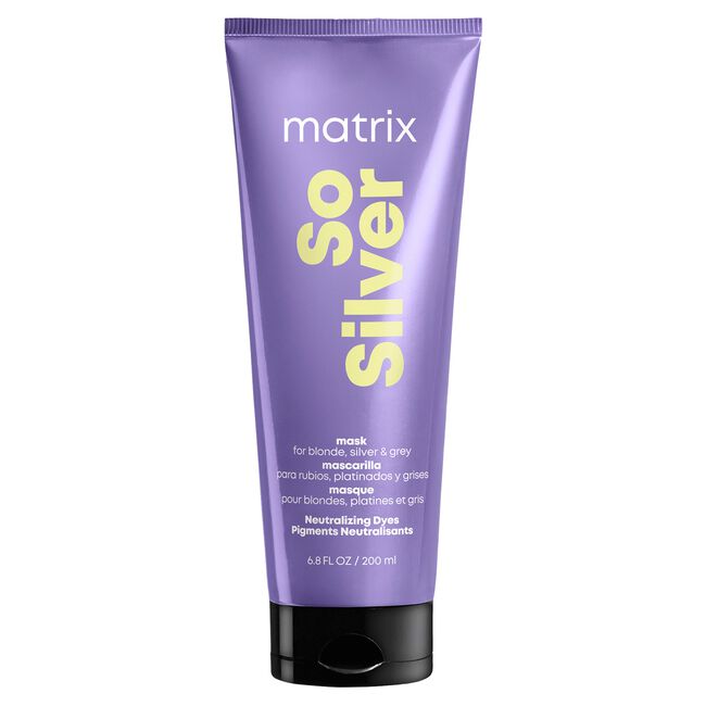 Matrix So Silver Power Mask 6.8 Oz for blond, silver ,grey hair. UltraBeauty.shop