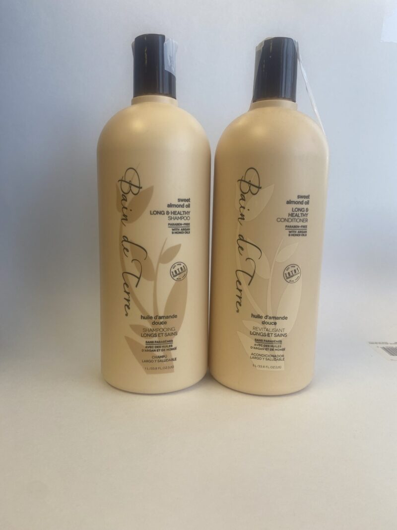Bain de Terre Sweet Almond Oil Long & Healthy DUO 1 Liter Shampoo and Conditioner UltraBeauty.shop