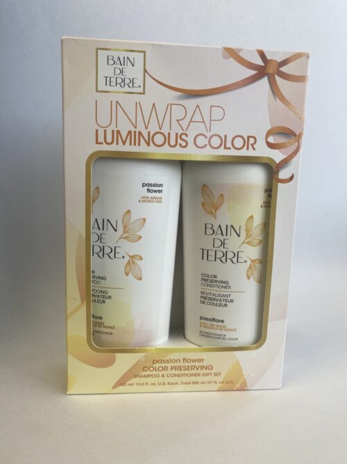 Bain de Terre DUO Passion Flower Color Preserving Conditioner and Shampoo 13.5 Oz. - Image 1