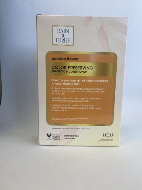Bain de Terre DUO Passion Flower Color Preserving Conditioner and Shampoo 13.5 Oz. - Image 2