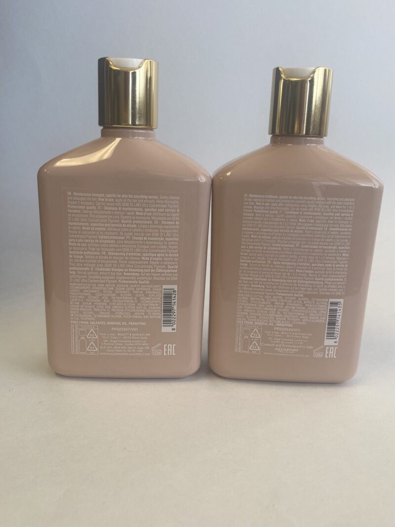 Alfaparf Lisse Design Keratin Smooth Maintenance Duo Shampoo 8.45 Oz & Conditioner 8.45 Oz. UltraBeauty.shop