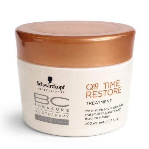 Schwarzkopf BC Bonacure Q10+ Time Restore Treatment (For Mature and Fragile Hair) 6.7 Oz. Beauty Products UltraBeauty.shop Schwarzkopf BC Bonacure Q10+ Time Restore Treatment (For Mature and Fragile Hair) 6.7 Oz. UltraBeauty.shop