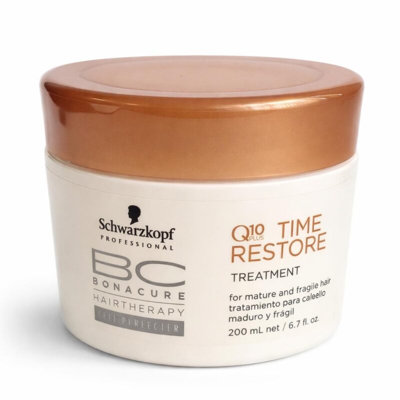 Schwarzkopf BC Bonacure Q10+ Time Restore Treatment (For Mature and Fragile Hair) 6.7 Oz. Beauty Products UltraBeauty.shop Schwarzkopf BC Bonacure Q10+ Time Restore Treatment (For Mature and Fragile Hair) 6.7 Oz. UltraBeauty.shop
