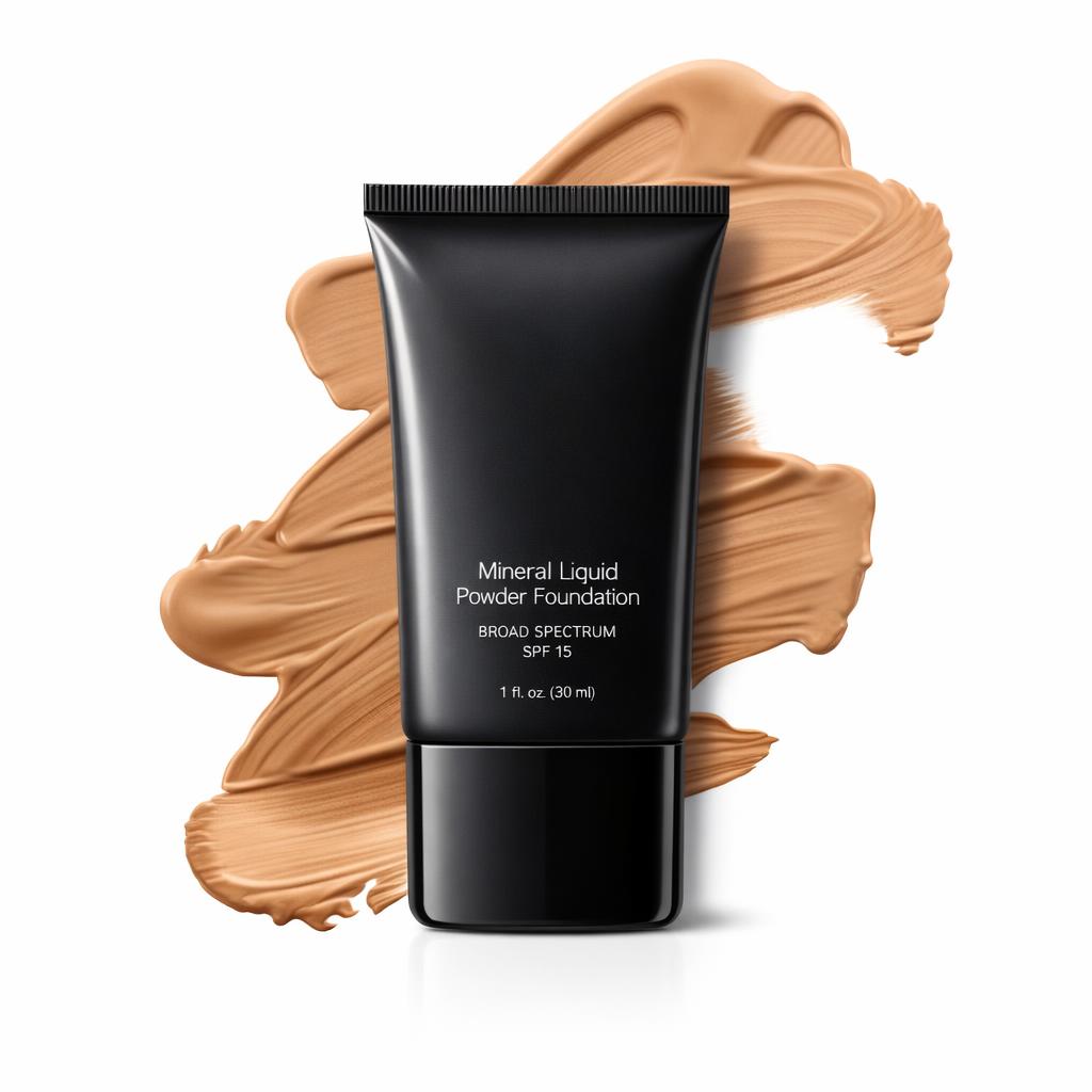 Your Name Cosmetics Mineral Liquid Powder Foundation Warm Nude SPF 15*